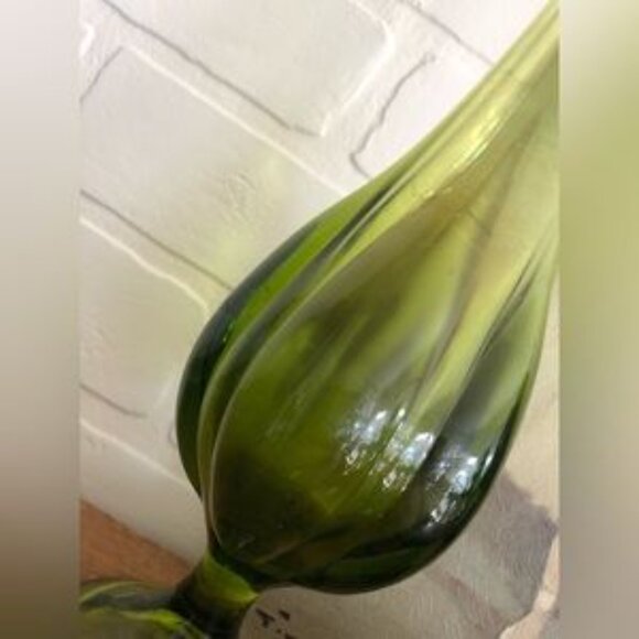 Vintage vase Viking/ Swung vase en verre Midcentury circa 1960 - Picture 3 of 5